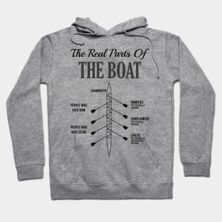 Anatomy of a Boat - T-Shirt, Shirt and Gift for Rowers Hoodie